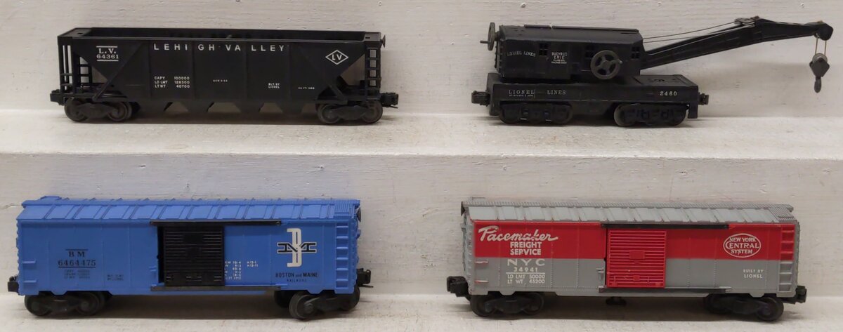 Lionel Vintage O Gauge Freight Cars #34941,64361,2460,6464-475 [4] VG