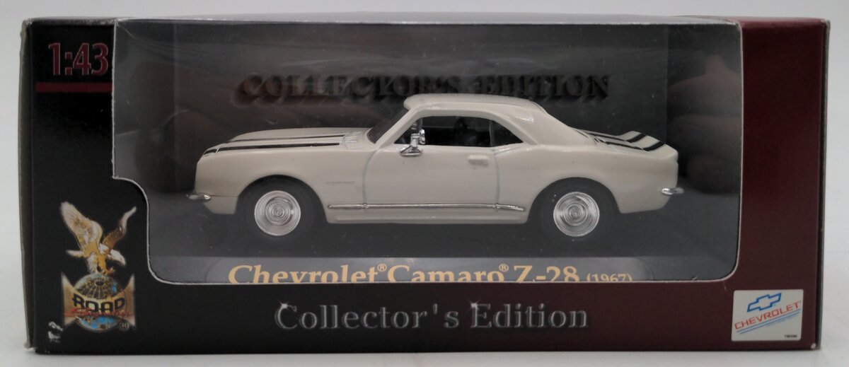 Road Signature 94243-B 1:43 Scale Diecast Chevrolet 1967 Camaro Z-28 NIB