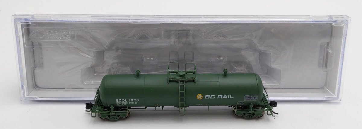 Rapido Trains 535012-4 N Scale BC Rail PRCOR GP20 Tank Car #1970 LN/Box