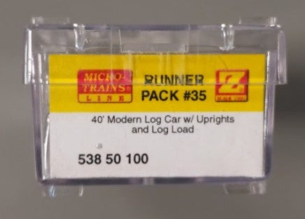 Micro-Trains 53850100 Z 53850100 440' Modern Log Car w/ Uprights & Log Load LN/Box