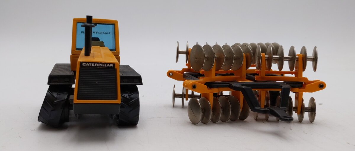 Joal 253 1:50 Scale CAT Challenger 65 Tractor w/Disc Harrow EX/Box