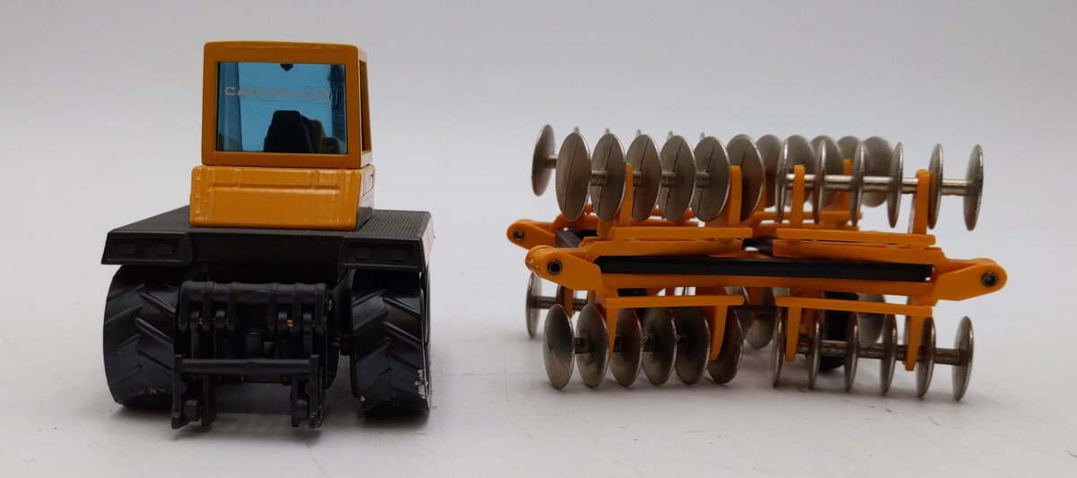 Joal 253 1:50 Scale CAT Challenger 65 Tractor w/Disc Harrow EX/Box