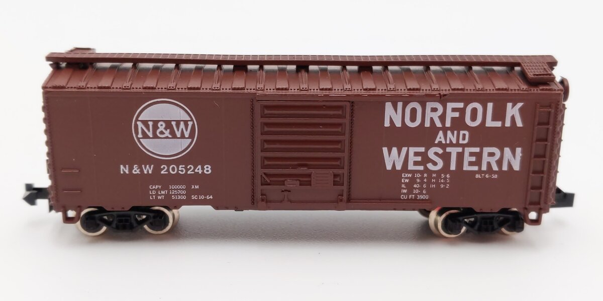 Atlas 3403 N Scale Norfolk & Western 40' Boxcar #205248 LN/Box