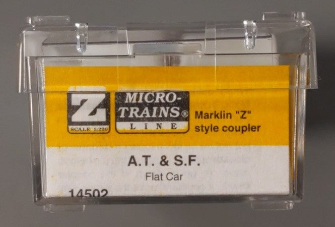 Micro-Trains 52500020 Z Scale A.T.S.F. Flat Car #90890 LN/Box