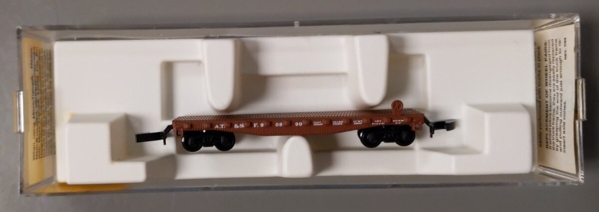 Micro-Trains 52500020 Z Scale A.T.S.F. Flat Car #90890 LN/Box