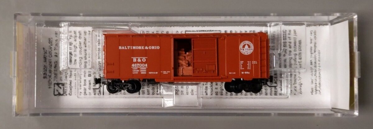 Micro-Trains 50000631 Z Scale Baltimore & Ohio 40' Standard Boxcar #467004 LN/Box
