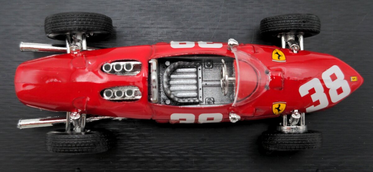 Brumm R124 1:43 Scale Diecast Ferrari 156 G.P. Monaco 1961 Phil Hill #38 NIB