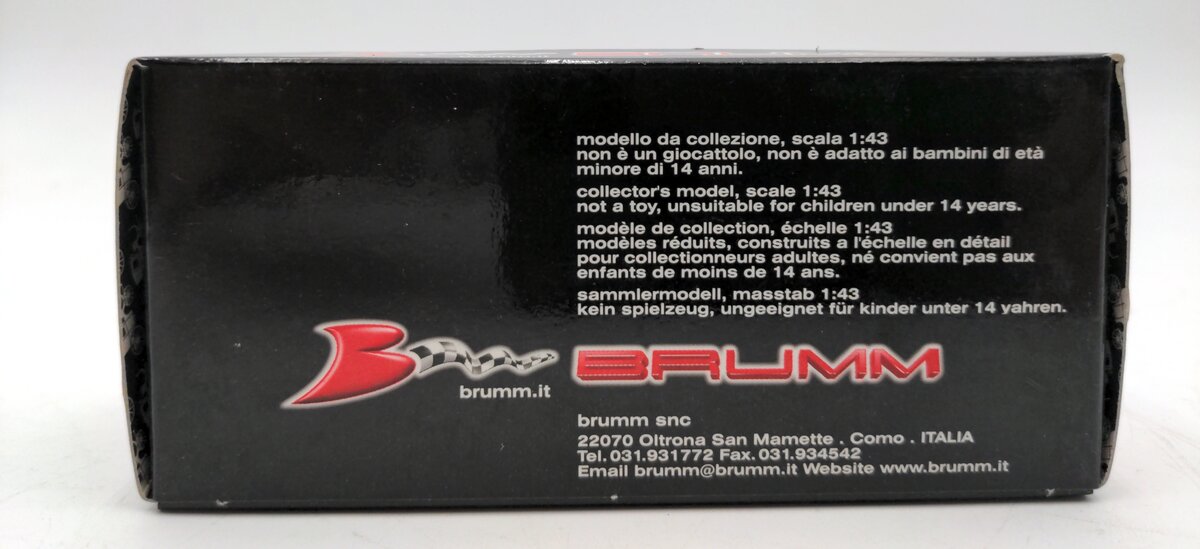 Brumm R124 1:43 Scale Diecast Ferrari 156 G.P. Monaco 1961 Phil Hill #38 NIB