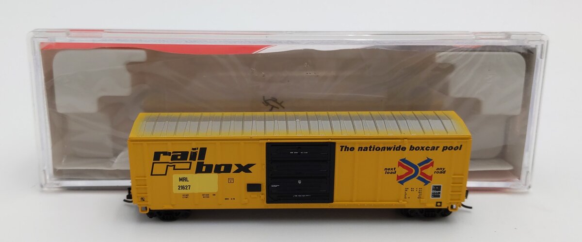 InterMountain 67518-03 N Scale Railbox/MRL Patch Post Boxcar #21627 LN/Box