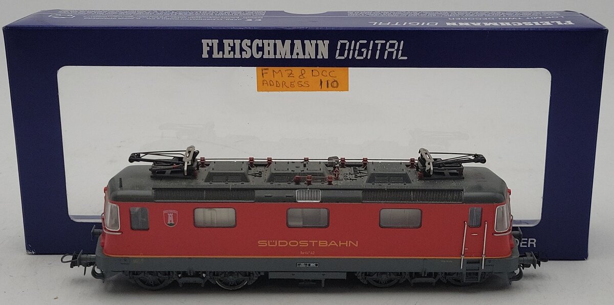 Fleischmann 4344 HO Scale Sudostbahn Electric Locomotive Re 4/4 42 EX/Box