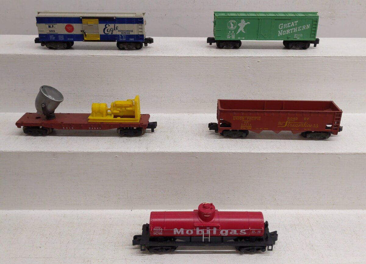 American Flyer Vintage S Gauge Freight Cars 24422/2421624549/983/24316 [5] VG
