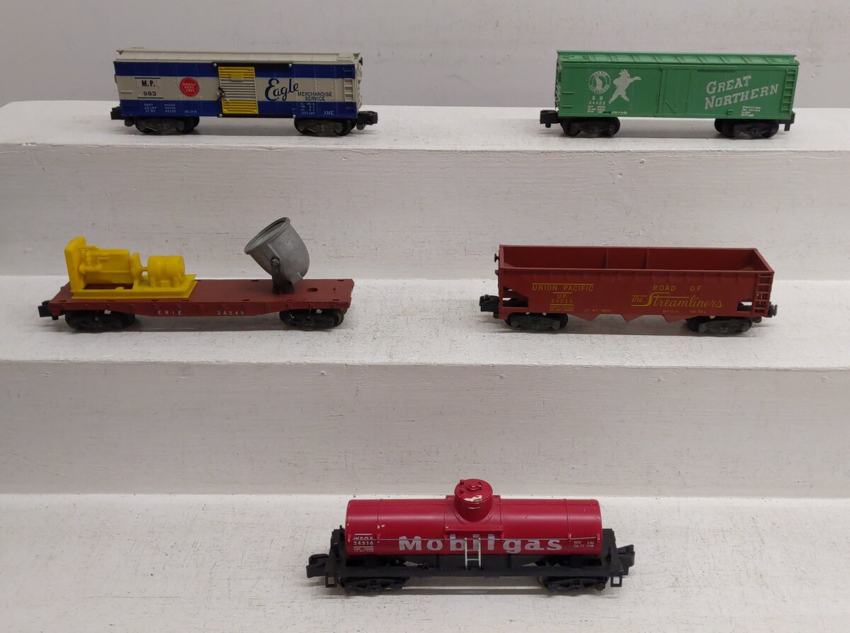 American Flyer Vintage S Gauge Freight Cars 24422/2421624549/983/24316 [5] VG