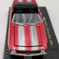 Road Champs 20603 1:43 Diecast Red w/Silver Stripes 1969 Chevrolet Camaro EX