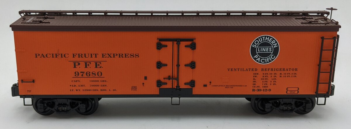 Lionel 6-27361 O Gauge Pacific Fruit Woodsided Reefer #97680 VG