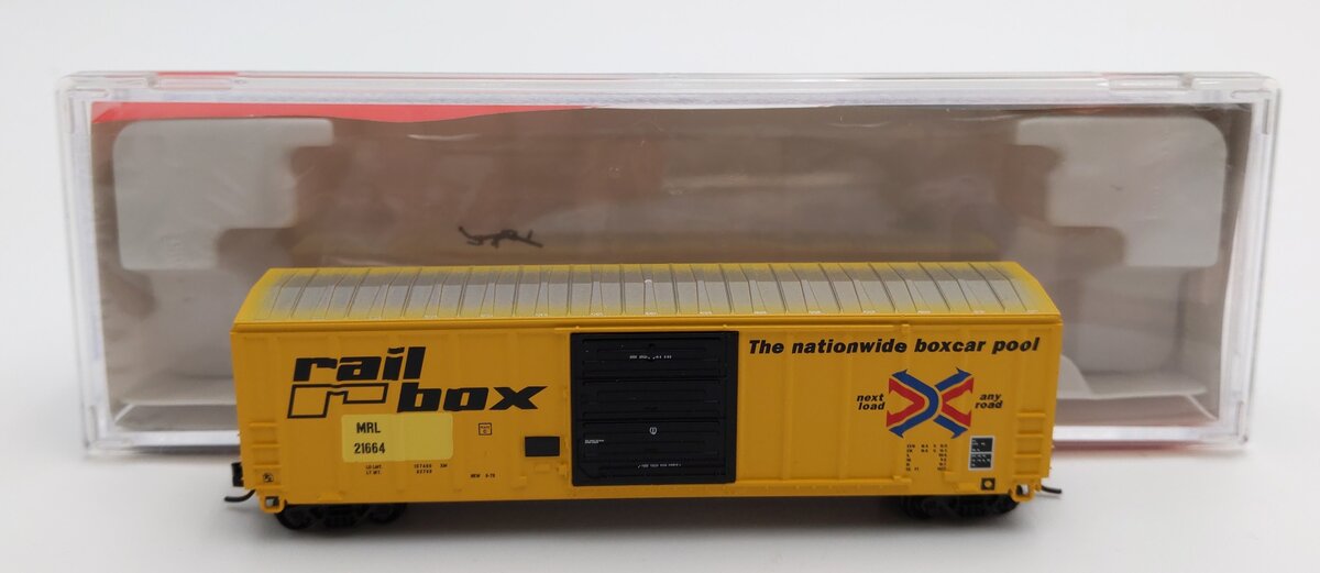 InterMountain 67518-06 N Scale Railbox - MRL Patch Post Boxcar #21664 LN/Box