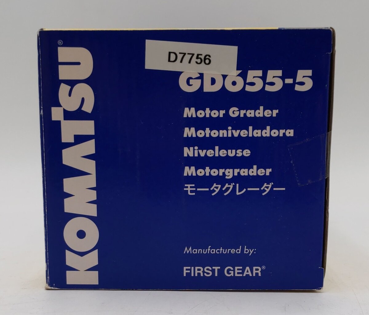 Komatsu 1:50 Scale Diecast Construction Machinery Miniature GD655-6 Motor Grader NIB