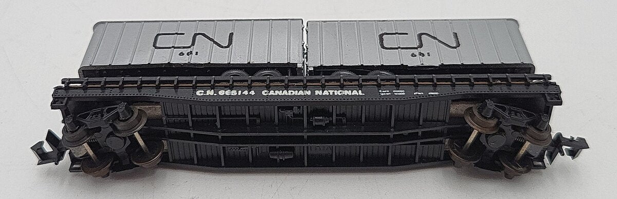 Aurora 4844 N Scale Canadian National Piggy Back Car EX/Box