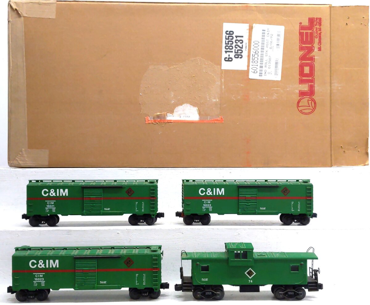 Lionel 6-18556 O Gauge Sears Chicago & Illinois Midland Freight 4-Car Set EX/Box