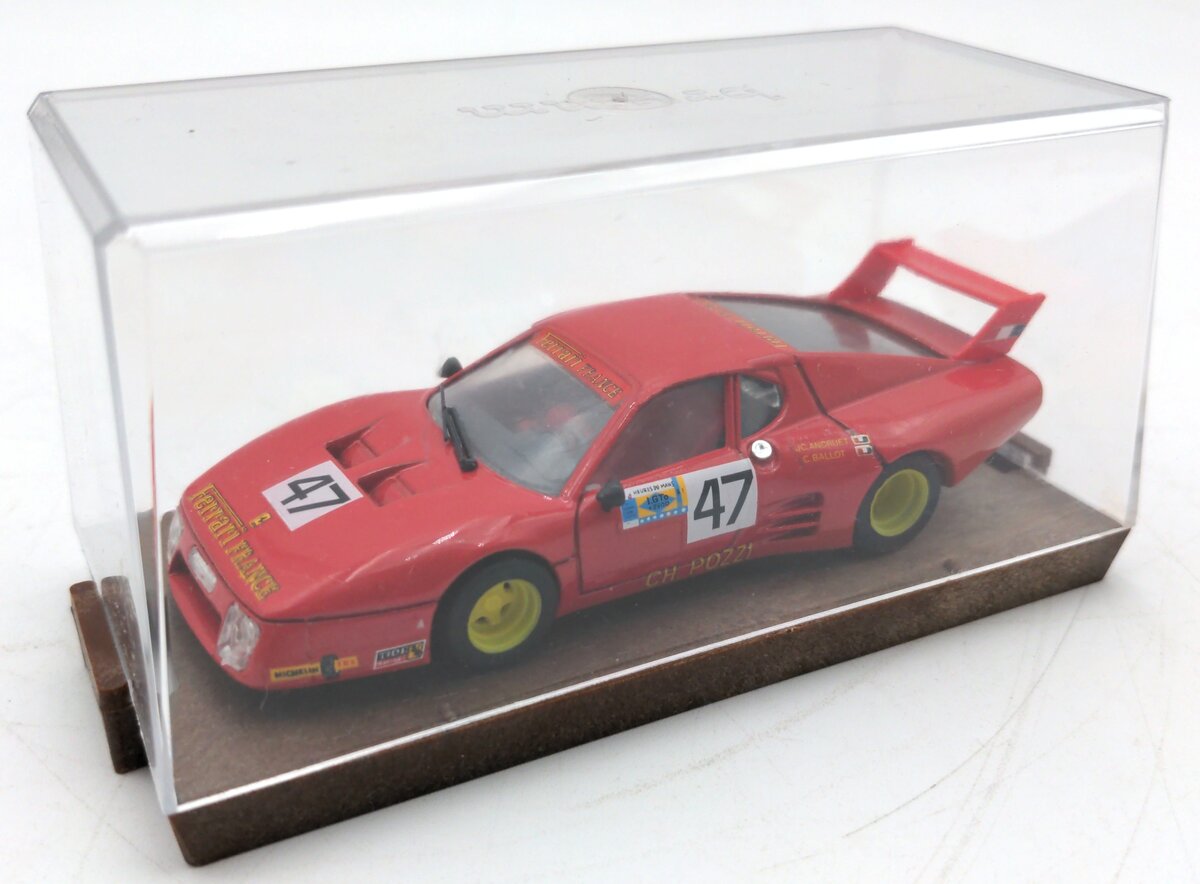 Brumm R213 1:43 Scale Diecast Ferrari 512 BB CH. Pozzi-Francia Le Mans #47 1981 NEW