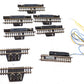 Marklin Z Miniclub Assorted Straight Track: 8588, 8589, 8587 [8] VG