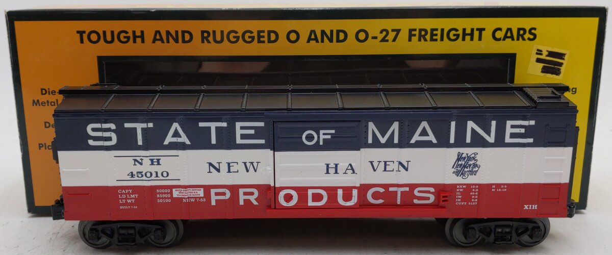 MTH 30-7074B O Gauge New Haven State of Maine Box Car #45010 LN/Box