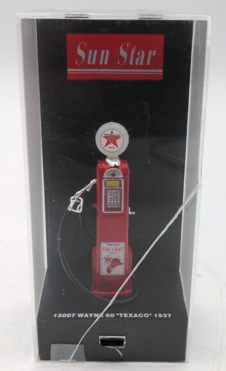 Sun Star 13007 1:43 Scale Diecast Wayne 60 Texaco 1937 Fire Chief Gas Pump NIB