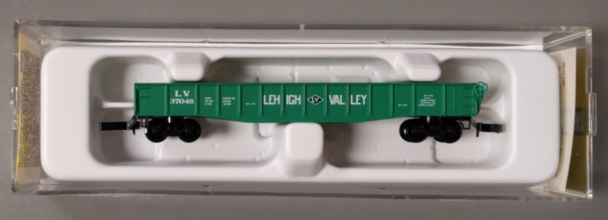 Micro-Trains 13107-2 Z Scale Lehigh Valley 50' Gondola w/ Drop Ends #37048 LN/Box