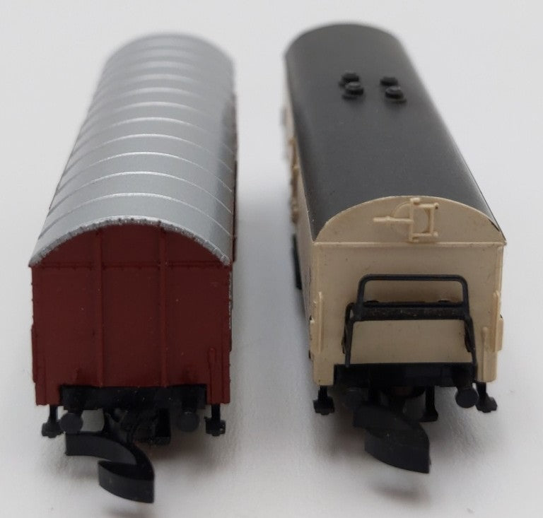 Marklin 8600/8605 N Scale Deutsche Bundesbahn Boxcar & Reefer Car [2] EX