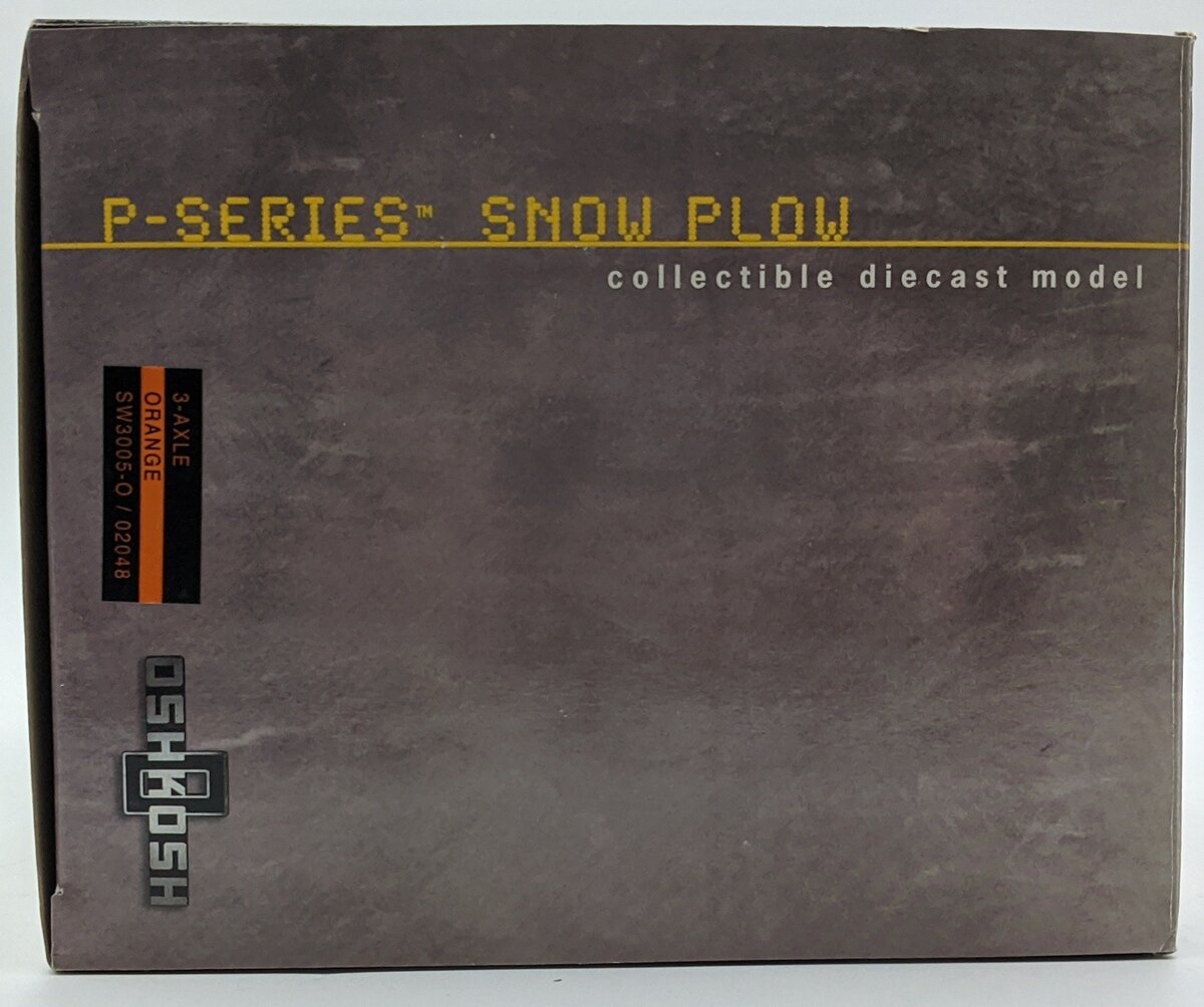 Sword Models SW3005-O 1:50 Diecast Orange P-Series 3-Axle 4x4 Snow Plow VG/Box