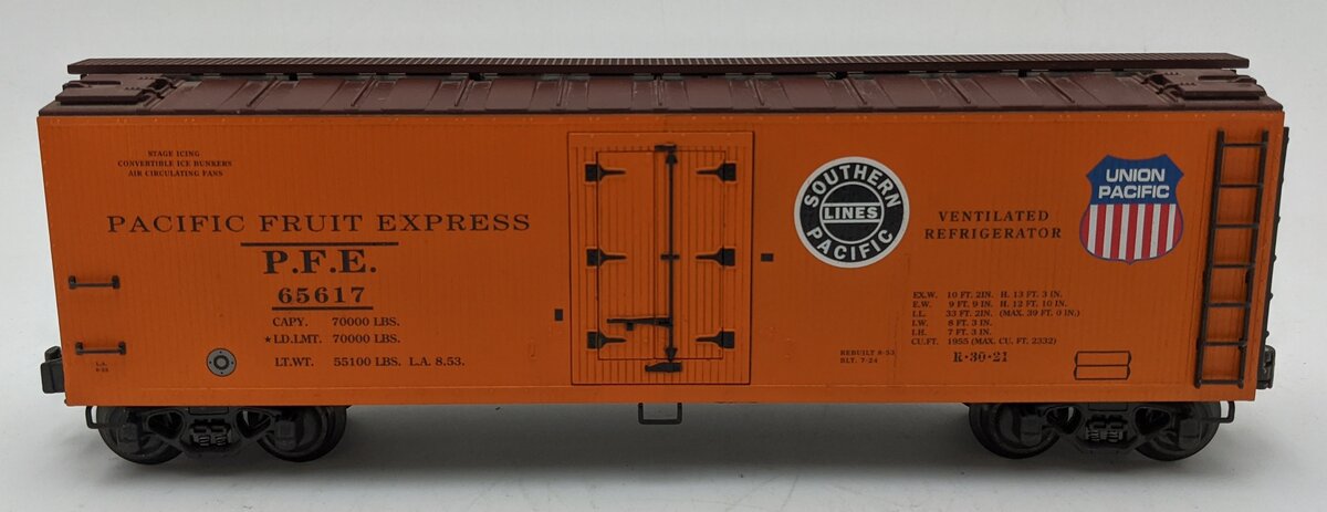 K-Line K762-2119 O Gauge PFE Reefer Car #65617 EX
