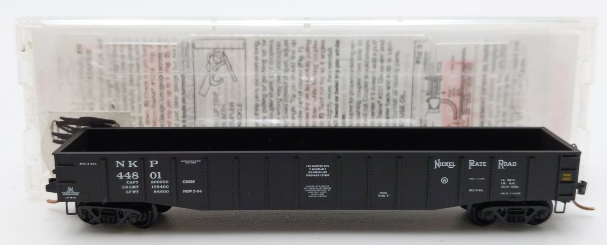 Micro-Trains 10500520 N NKP 50' 14 Panel Steel Fishbelly Side Gondola #44801 LN/Box