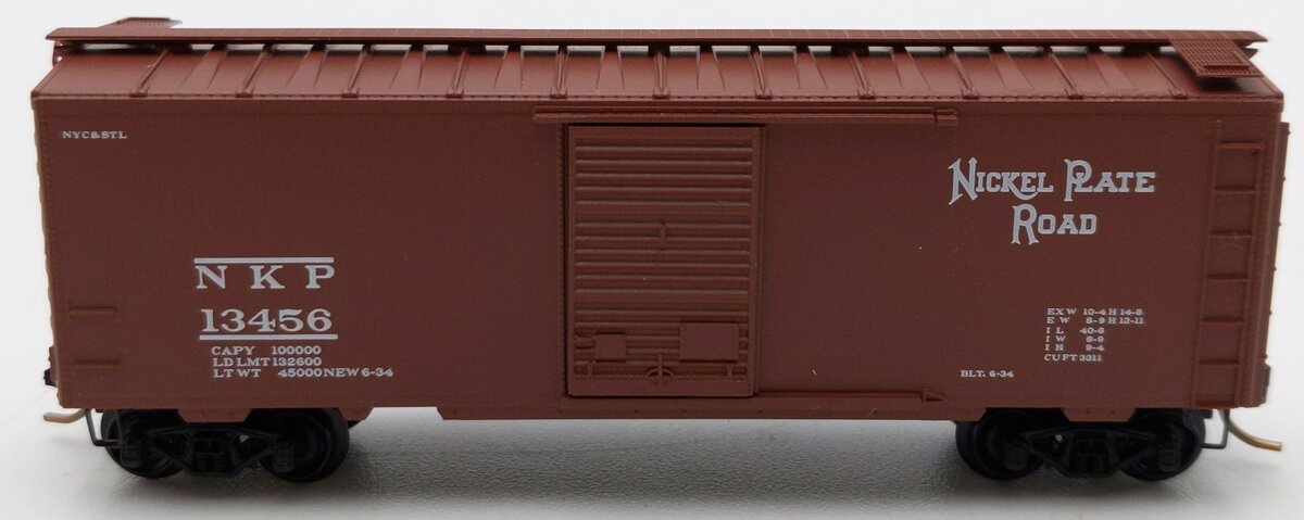 Micro-Trains 02000016 N Scale Nickel Plate Road 40' Single Door Boxcar #13456 LN/Box