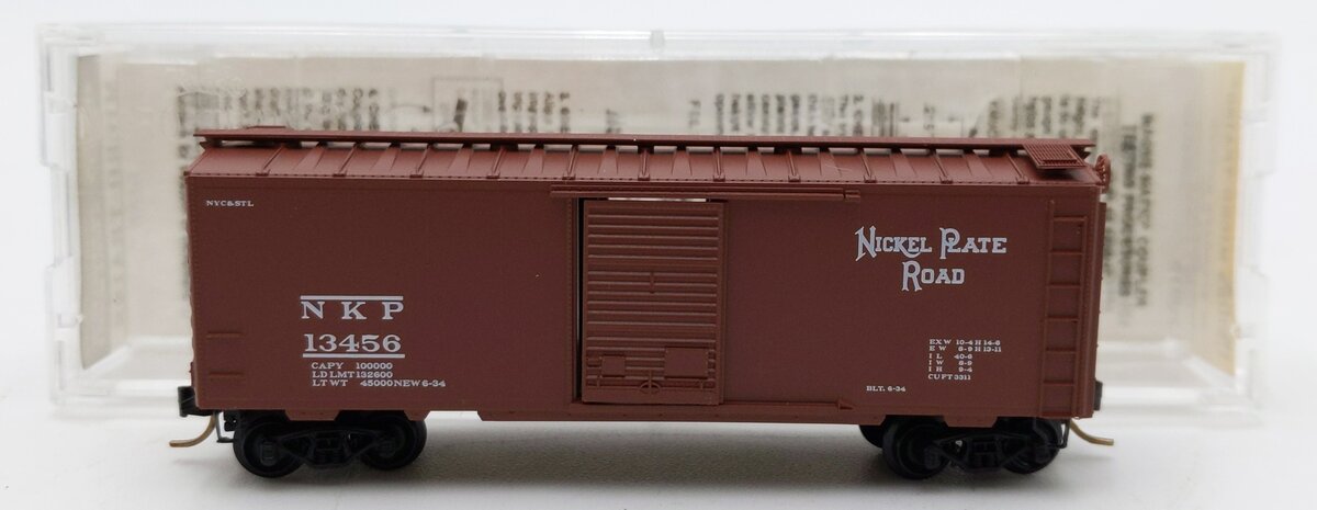 Micro-Trains 02000016 N Scale Nickel Plate Road 40' Single Door Boxcar #13456 LN/Box