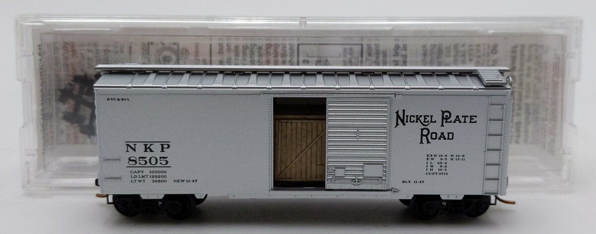 Micro-Trains 02000006 N Nickel Plate Road 40' Standard Single Door Boxcar #8505 LN/Box