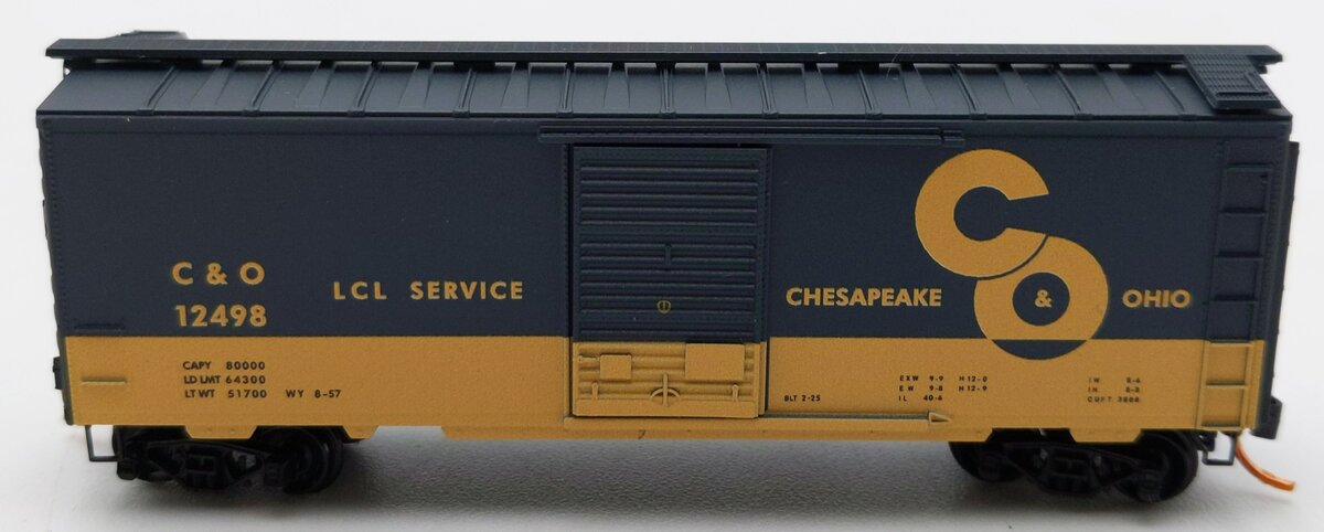 Micro-Trains 02000916 N Chesapeake & Ohio 40' Standard Single Door Boxcar #12498 LN/Box