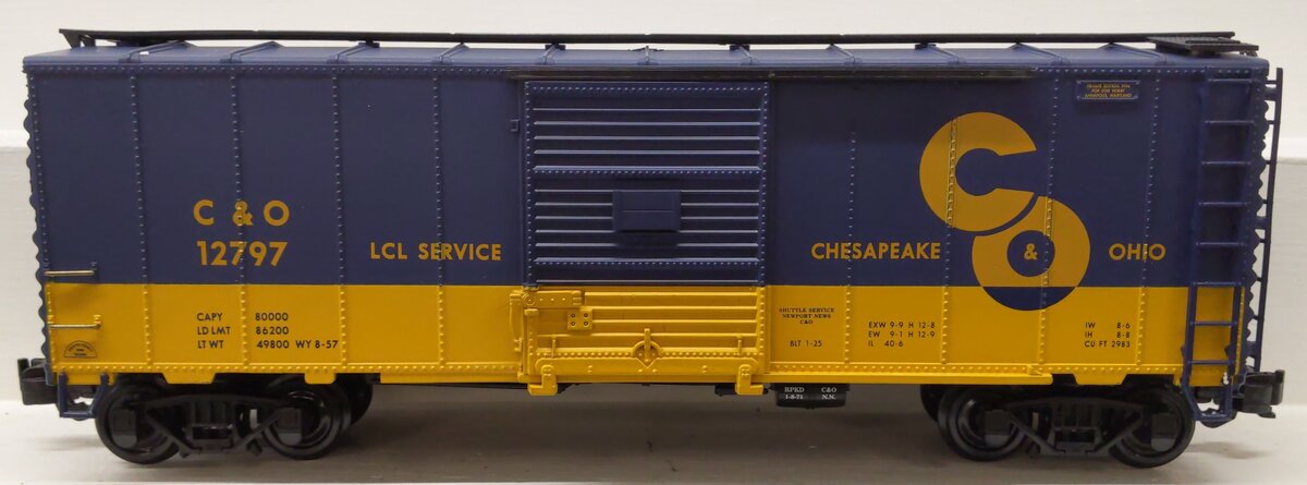 Aristo-Craft 46092 G Scale Chesapeake & Ohio Box Car #12797 EX/Box