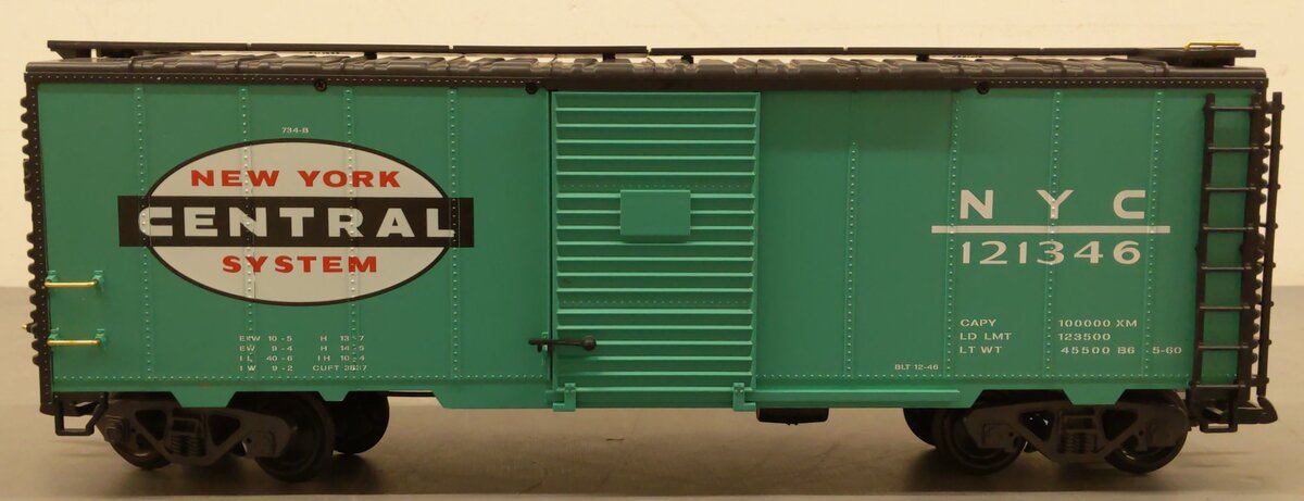 LGB 47913 G Scale New York Central Boxcar w/ Plastic Wheels #121346 EX