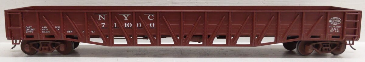 Weaver U17002S O Scale 2-Rail New York Central Wartime Gondola #711000 EX/Box