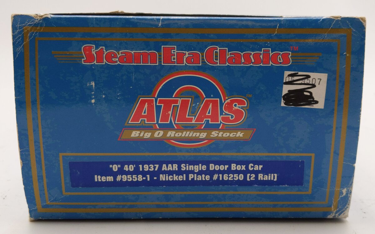 Atlas 9558-2 O Scale 2-Rail Nickel Plate AAR Box Car #16250 EX/Box