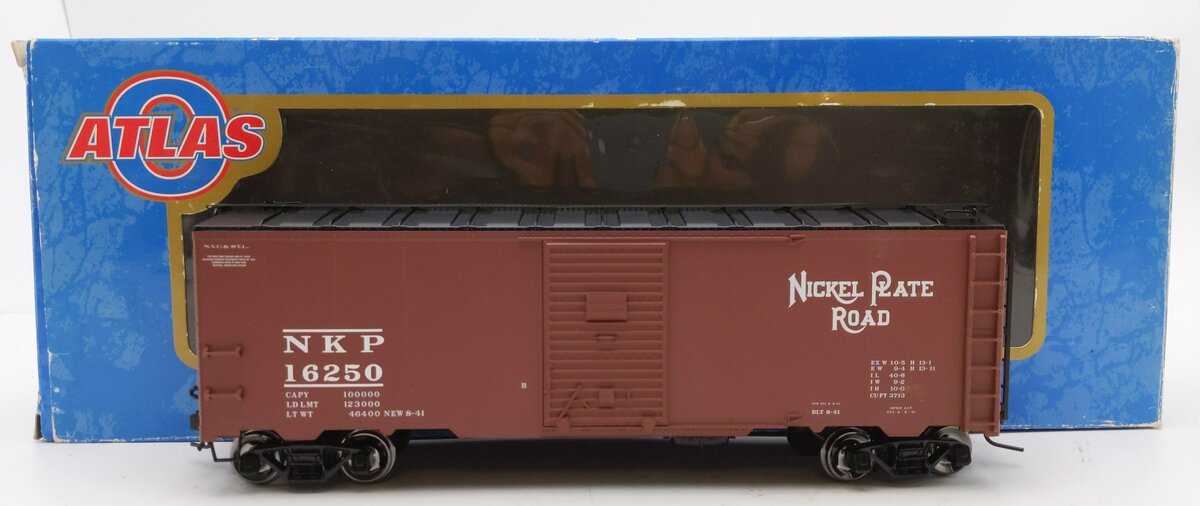 Atlas 9558-2 O Scale 2-Rail Nickel Plate AAR Box Car #16250 EX/Box