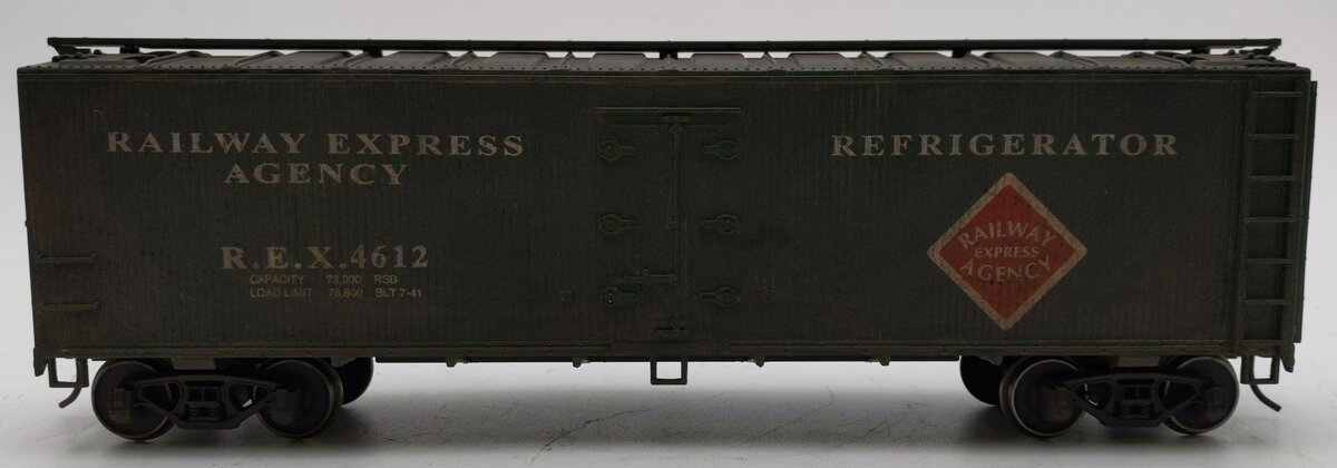 Weaver U3002 O Scale 2-Rail REA Express Wood Side Refrigerator Car #4612 VG/Box