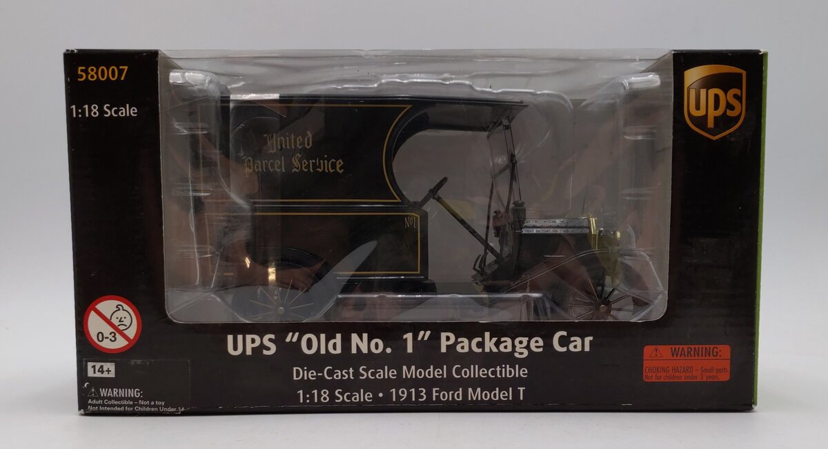 Norscot 58007 1:18 UPS - 1913 Model T in Brown Old no. 1  NIB