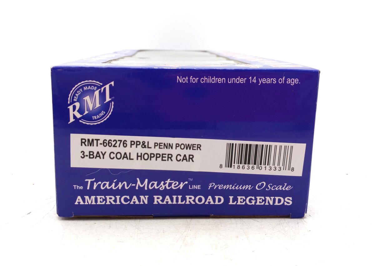 RMT 66276 O Pennsylvania Power & Light 3 Bay Hopper Car #144 LN/Box