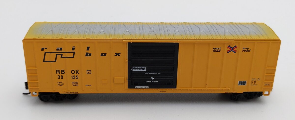 Fox Valley Models 8016-1N Scale Railbox FMC 5347 Single Door Boxcar #38135 LN/Box