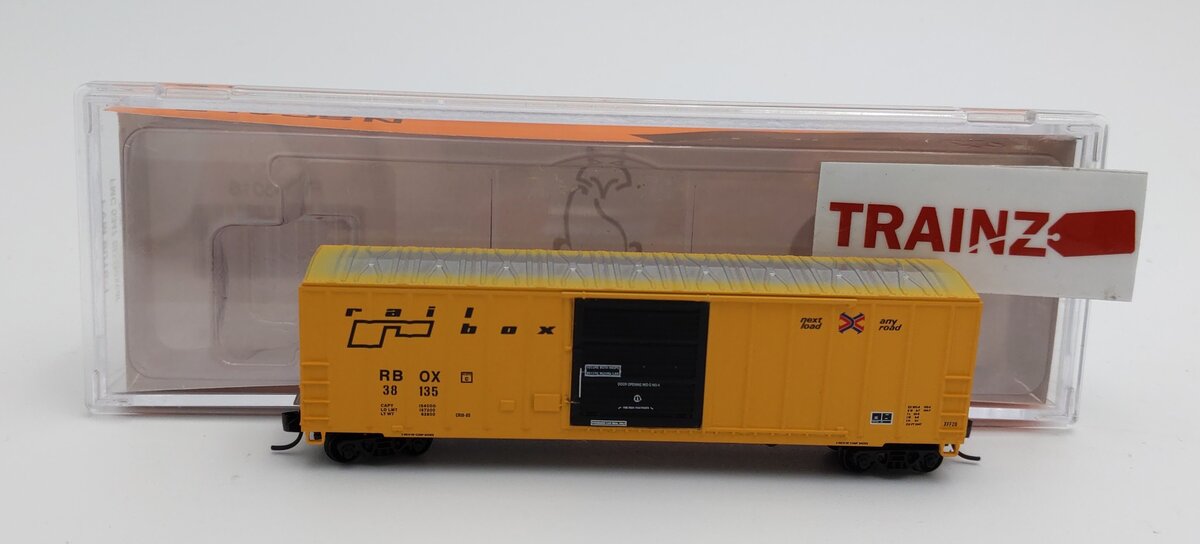 Fox Valley Models 8016-1N Scale Railbox FMC 5347 Single Door Boxcar #38135 LN/Box