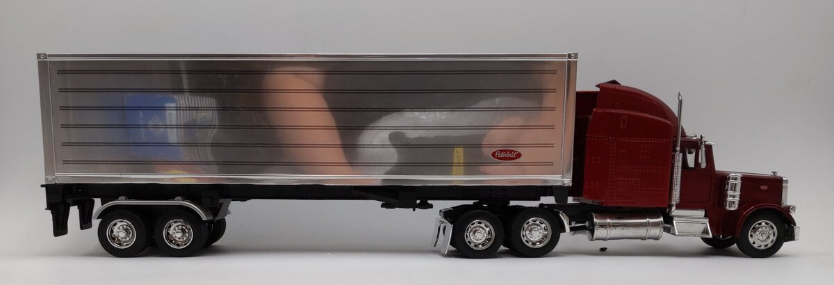 New-Ray 1:32 Scale Kenworth W900 Grain Truck Red and White "Long Haul Truckers" EX