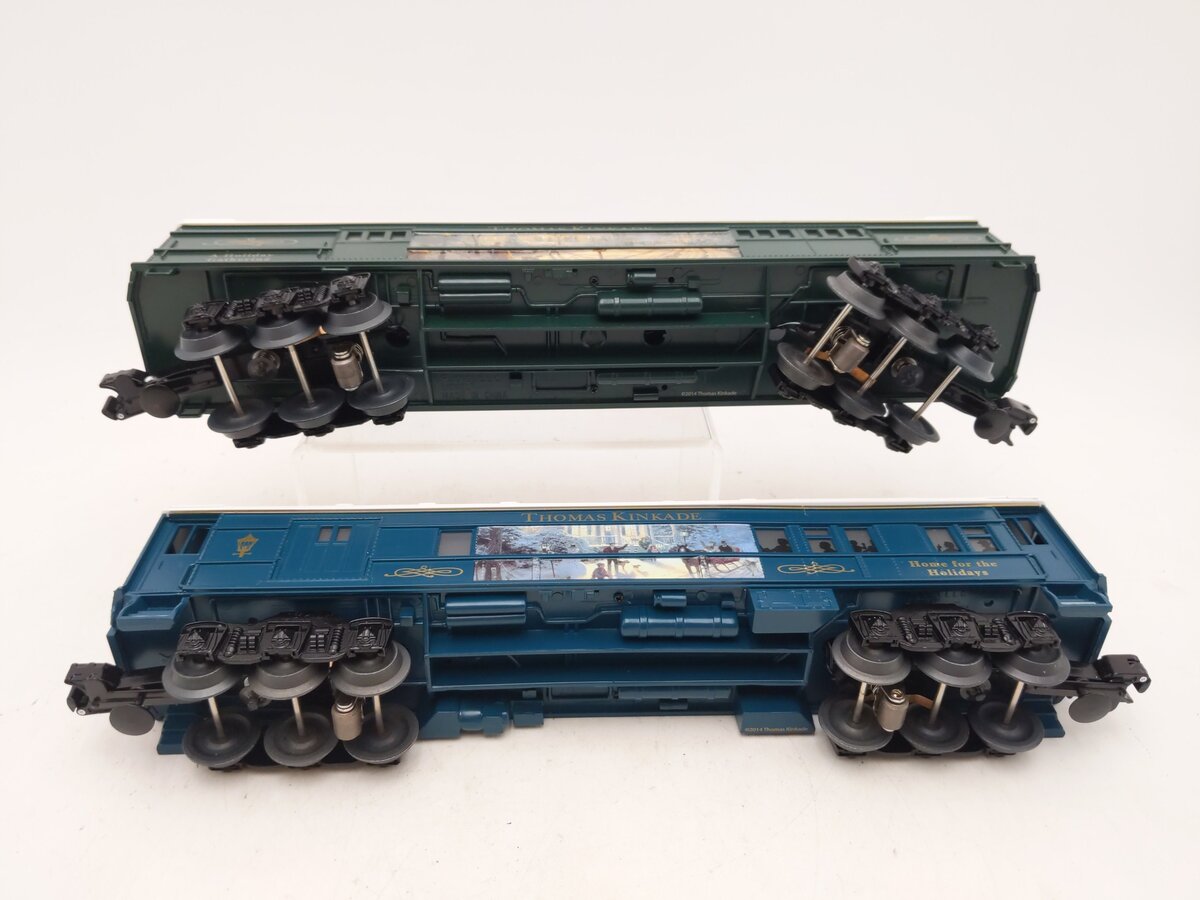 Lionel 6-81395 O Gauge Thomas Kinkade Christmas LionChief Passenger Car Set EX