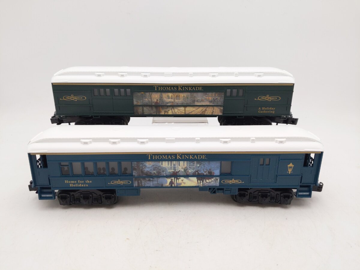 Lionel 6-81395 O Gauge Thomas Kinkade Christmas LionChief Passenger Car Set EX
