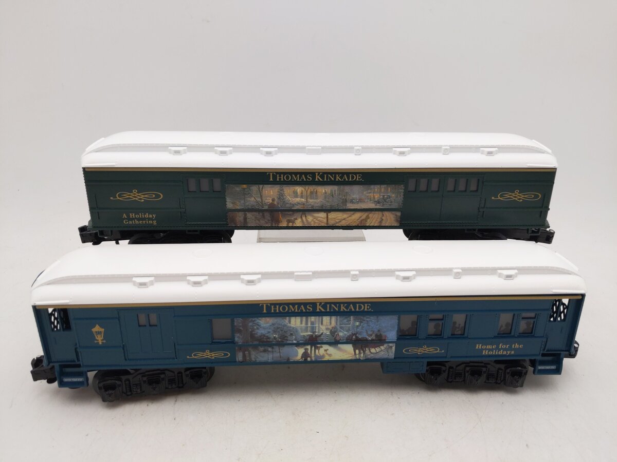 Lionel 6-81395 O Gauge Thomas Kinkade Christmas LionChief Passenger Car Set EX