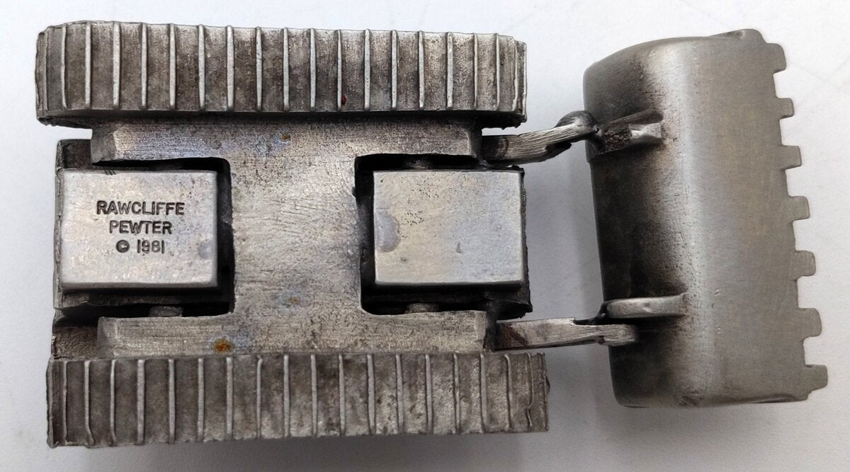 RawCliffe 1981 1:64 Scale Pewter Bulldozer LN